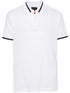 zip-up cotton polo shirt